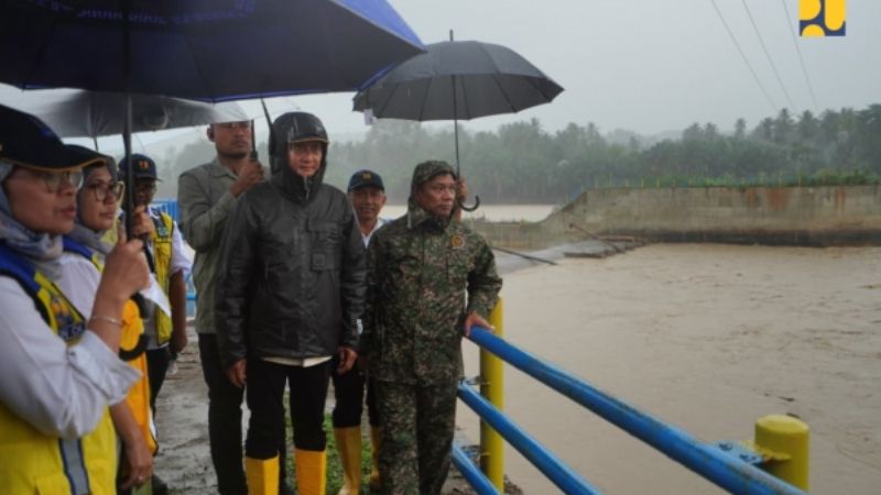 Kementerian PU Identifikasi Kerusakan Bendung dan Jaringan Irigasi D.I. Pante Lhong di Kabupaten Bireuen